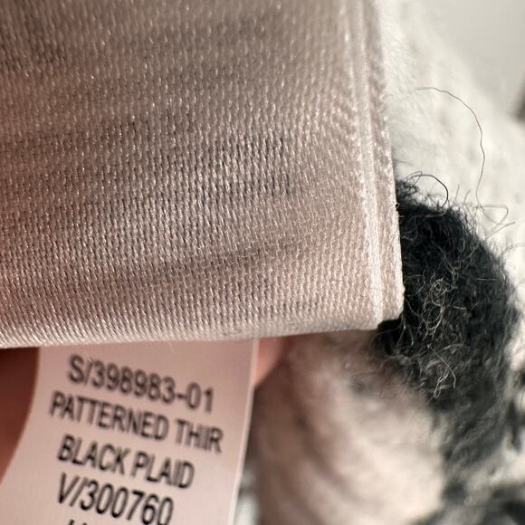 GAP Black & White Longline Plaid Open-Front Cardigan Sweater // XS - Picture 9 of 10